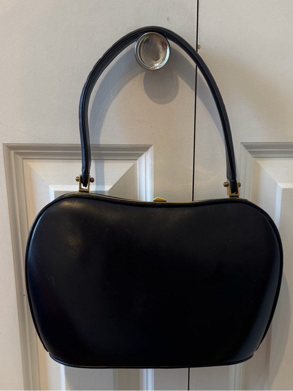 BONWIT TELLER made in France black structured bag
